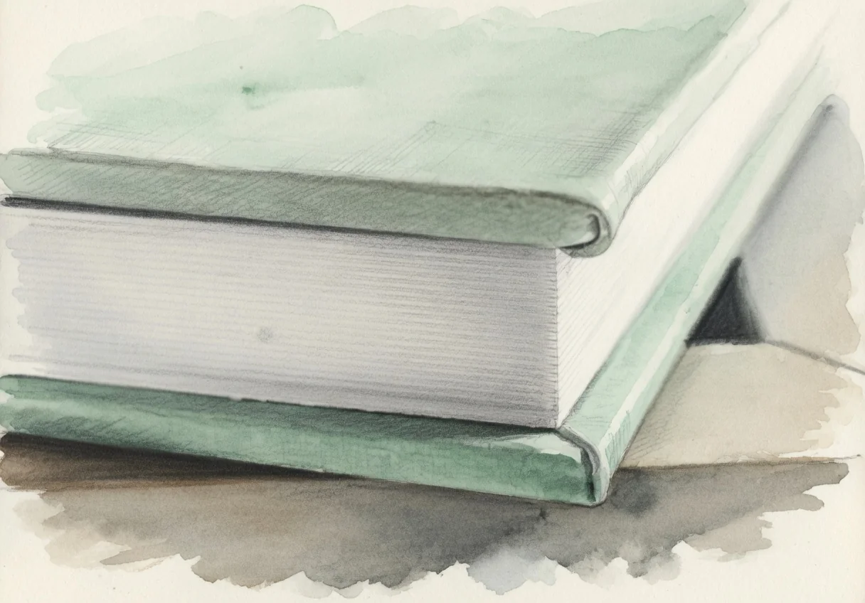 Handgefertigtes Hochzeitsalbum mit Leineneinband