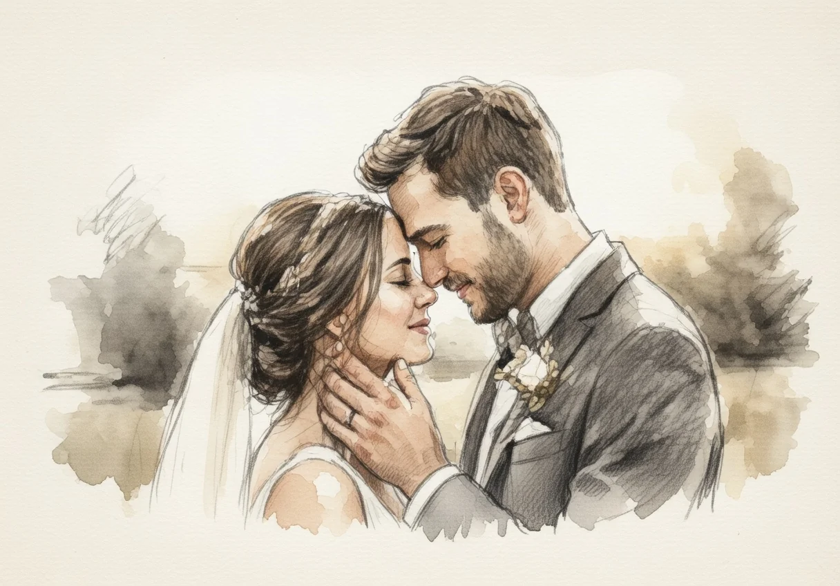 Brautpaar-Shooting — Tipps für natürliche Posen