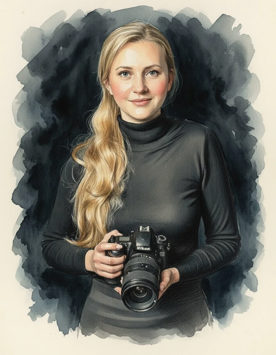 Aquarell-Portrait Natalia Tschischik Photography