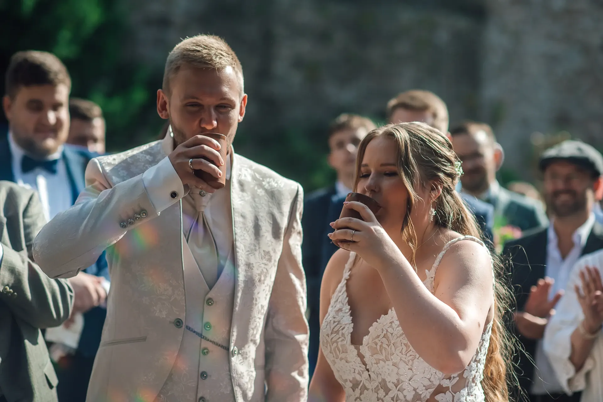 Letzter Abend am Schloss — Hochzeit Berlepsch, Sommerhochzeit Nordhessen